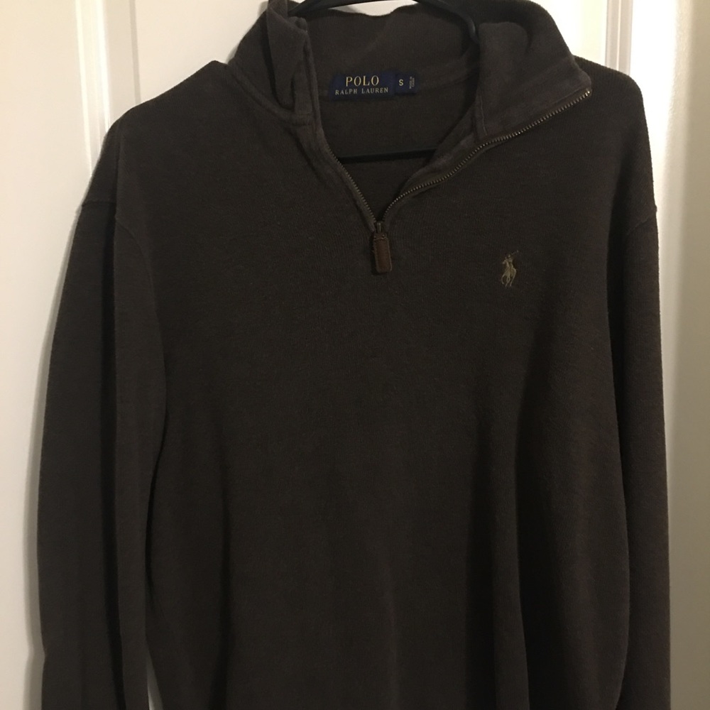Brown Polo Quarter Zip